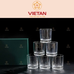 Bộ Cốc Thủy Tinh Lotus Glass In Logo CTT04