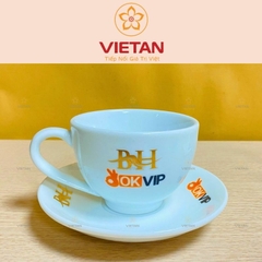 Ly Sứ Uống Cà Phê In Logo LCS06