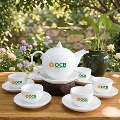 Ấm Chén In Logo OCB