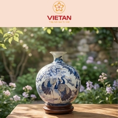 Bình Hút Lộc Vẽ Vàng Phú Quý Trường Thọ