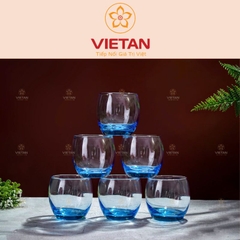 Bộ Cốc Thủy Tinh Luminarc Tròn Màu Xanh Cao Cấp CTT01