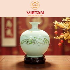 Bình Hút Lộc Mã Đáo Thành Công Men Ngọc BHL06