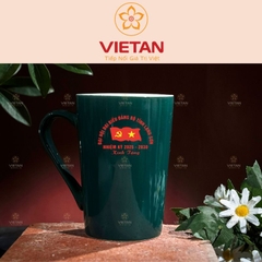 Cốc Sứ Bát Tràng Có Quai Cầm In Logo LCS05