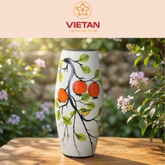 Lọ hoa vẽ lựu cành