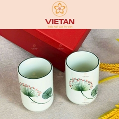 Ly Sứ Bát Tràng In Logo Họa Tiết Bồ Công Anh LCS10