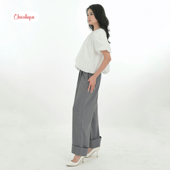 Áo kiểu nữ dáng bí Chicatique Ella cotton Hàn tay phồng form rộng trẻ trung