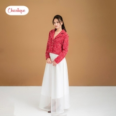 Áo khoác Tweed Chicatique Vivian Jacket dáng ngắn thời thượng form chuẩn tôn dáng phối lót lụa