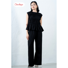 Set áo kiểu nữ quần suông Chicatique Hemi chất Linen Baboo không nhăn form nhẹ basic