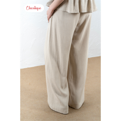 Set áo kiểu nữ quần suông Chicatique Hemi chất Linen Baboo không nhăn form nhẹ basic