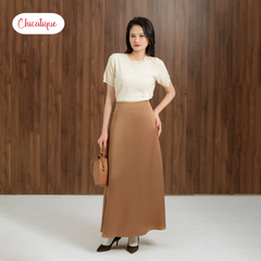 Chân váy lụa Chicatique Emily dáng chữ A hai lớp mềm mịn