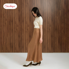 Áo Taylor Knit Top Chicatique Cotton dệt mềm mại basic form ôm nhẹ