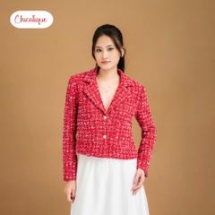 Áo khoác Tweed Chicatique Vivian Jacket dáng ngắn thời thượng form chuẩn tôn dáng phối lót lụa