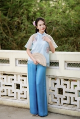 CHICATIQUE Áo Tơ Hoa