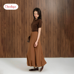 Áo Taylor Knit Top Chicatique Cotton dệt mềm mại basic form ôm nhẹ