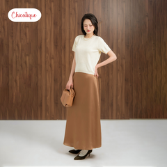 Áo Taylor Knit Top Chicatique Cotton dệt mềm mại basic form ôm nhẹ