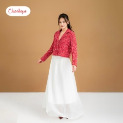 Áo khoác Tweed Chicatique Vivian Jacket dáng ngắn thời thượng form chuẩn tôn dáng phối lót lụa