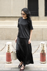 CHICATIQUE Áo lụa tay ngắn Dovie