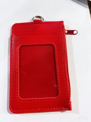 Bảng tên da có dây kéo màu đỏ (1T*40X*25C)