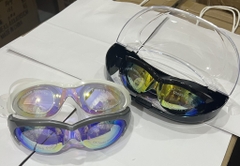 Kính bơi G3800M chống sương mù, dây đeo và miếng đệm 100% silicon, kính tráng gương, chống UV (1T*12H*12C) TNECHO