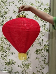 Đèn lồng (lồng đèn) củ tỏi nhung 14in (1T*120 cái) - cặp