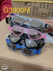 Kính bơi G3900M chống sương mù, dây đeo và miếng đệm 100% silicon, kính tráng gương (1T*12H*12C) TNECHO