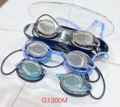 Kính bơi G1300M chống sương mù, chống tia UV, tráng gương, dây đeo và miếng đệm 100% silicon (1T*12H*12C) TNECHO