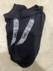 Vớ đen lười họa tiết SMILE