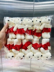 Gấu gói hoa có chữ i love u - đỏ ( 1T*100B*10C )