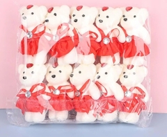 Gấu gói hoa không chữ - đỏ ( 1T*100B*10C )
