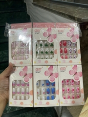 Móng tay bộ - 12 móng vuông + keo - JP1702 ( 1T*60L*12B )