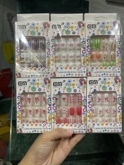 Móng tay bộ - 12 móng vuông + keo - JP2053 ( 1T*60L*12B )
