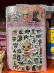 Hình dán (Sticker) - LAA - hồng (1T*300B*10V)