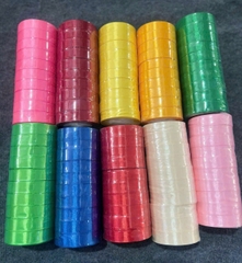 Ruy băng vải lụa 2cm màu xanh dương