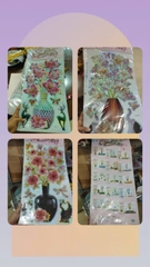 Tranh decal bình hoa khổ nhỏ 25*40 FD-LE nhiều hình