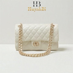 B8_Túi Đeo Vai Nữ Da Cừu Classic Flap, Túi Đi Tiệc Đẳng Cấp Size 23cm HuynhBi