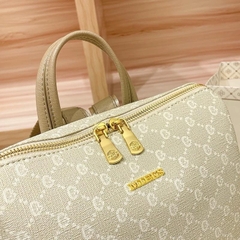 Balo Nữ Sang Chảnh Da Bò Thật In Hoạ Tiết, Balo Du Lịch, Có Ngăn Chống Trộm