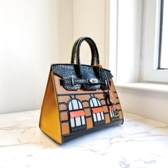 K6_Túi Xách Nữ Da Thật Birkin Ô Cửa sổ Đẳng Cấp Kích Thước 25cm - HuynhBi