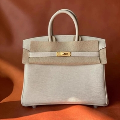 J4_(Có Hộp) Túi Xách Nữ Siêu Phẩm Birkin Da Bò Togo Nhập Khẩu Size 25cm, HuynhBi Luxury Bag Len