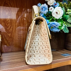 J6_Túi Xách Nữ Da Bò Vân Cá Sấu Cao Cấp Lót Da, Túi Đi Tiệc Sang Chảnh Đẳng Cấp- HuynhBi Luxury Bag