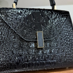 L8_Túi Xách Da Bò Hoạ Tiết Cá Sấu, Kích Thước 25x20x10 Kèm Hộp Bag Nữ Kem
