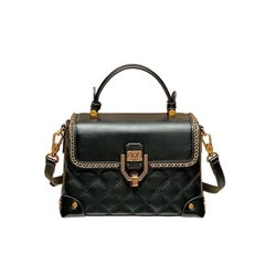 O6_Túi Cốp Nữ Da Bò Thật Trần Hoạ Tiết, Khoá Đồng Không Gỉ, Kích thước 22cm - HuynhBi