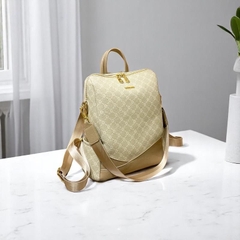 Balo Nữ Sang Chảnh Da Bò Thật In Hoạ Tiết, Balo Du Lịch, Có Ngăn Chống Trộm