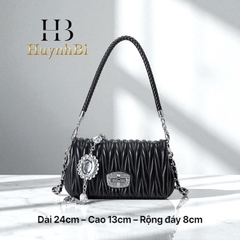 [Full box] A3_Túi Xách Nữ Da Bê Thật, 3 Dây đeo, Kích thước 24cm