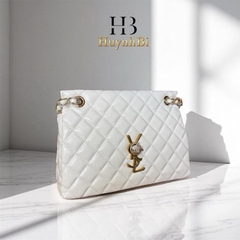 A6_(Ảnh thật) Túi Xách Đi Tiệc Chất liệu Da Bò Thật, Kích thước 25cm, Có Hộp Làm Quà Tặng