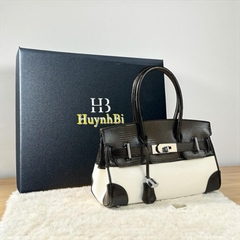 Túi Birkin Da Bò Thật, Nắp Viền Da Thằn Lằn, Kích thước 30cm Dành cho Nữ Đi Tiệc