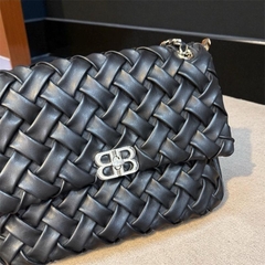 B9_(Có Hộp)Túi Đeo Vai Da Bò Thật HuynhBi, Kích thước 25cm, Làm Quà Tặng