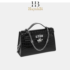 [Fullbox] i5_Túi Xách Nữ Da Bò Thật, Kích thước 22cm, HuynhBi Bag