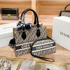 N1_[Tặng ví] Túi Tote Nữ Da Bò Thật, Có Dây đeo, Có Hộp, Kích thước 25.5cm