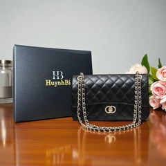 B8_Túi Đeo Vai Nữ Da Cừu Classic Flap, Túi Đi Tiệc Đẳng Cấp Size 23cm HuynhBi