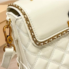 O6_Túi Cốp Nữ Da Bò Thật Trần Hoạ Tiết, Khoá Đồng Không Gỉ, Kích thước 22cm - HuynhBi